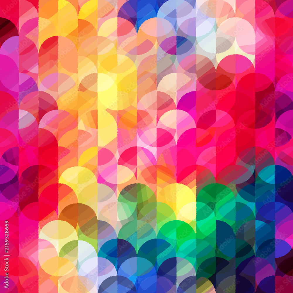 Fototapeta premium A vibrant, seamless pattern of colorful graffiti art layered on a weathered concrete wall art