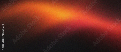 Foto Abstract orange light leak on black background, warm glowing lens flare with grainy texture, soft red light streak for cinematic overlay, blurry fire effect for creative design projects