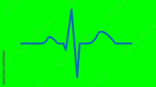 Heartbeat line icon illustrating vital monitoring process for cardiac health and medical tracking