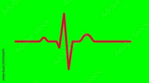 Heartbeat line icon illustrating vital monitoring process for cardiac health and medical tracking