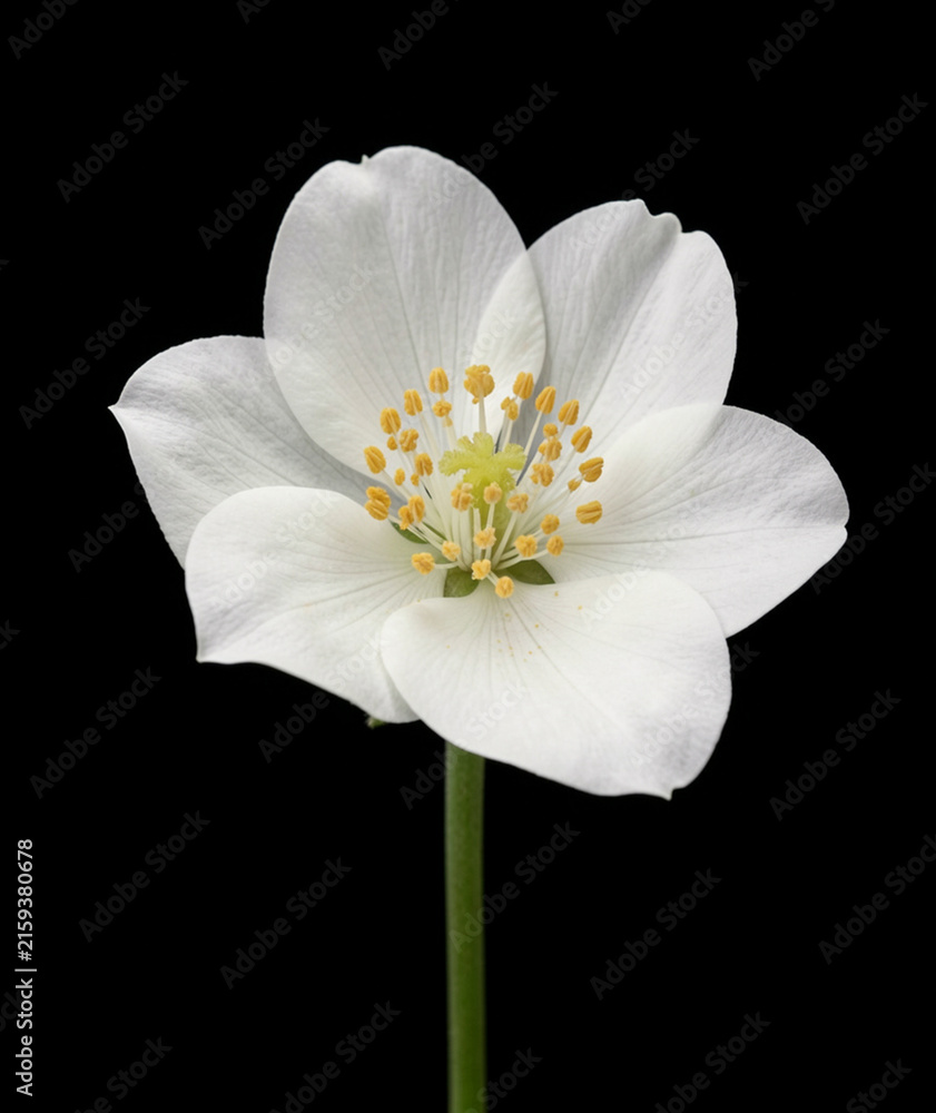Fototapeta premium White flower with elegantly spread petals