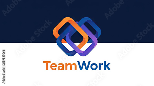 TeamWork logo with interlocking colorful geometric loops