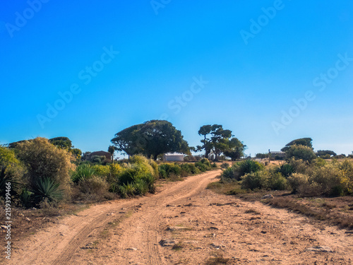 Konstfotografi Rural Village along the Coastal Route Ancienne N9 from Toliara to Andavadoaka, M