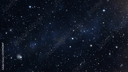 Deep Space Star Field with Shining Stars and Subtle Cosmic Dust