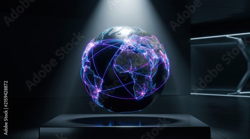 Smart urban planning connects cities globally with advanced technology and data networks creating efficient and innovative urban environments