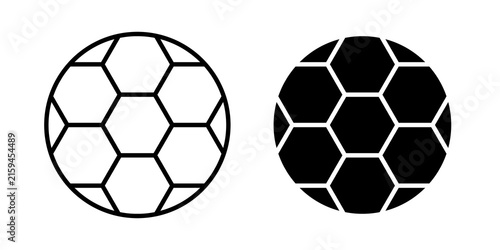 Bild auf Leinwand Football icon flat illustrations collection. EPS10