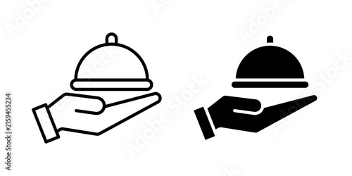 Room service icon flat illustrations collection. EPS10