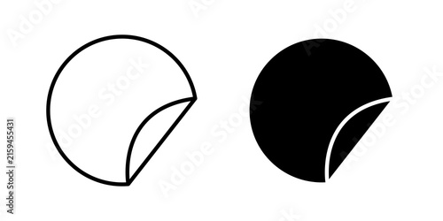 Sticker icon flat illustrations collection. EPS10