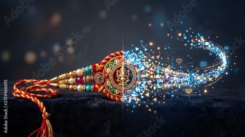 Digital Raksha Bandhan Ganesha Rakhi Technology Fusion
