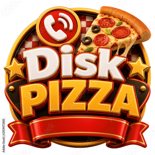 Pizza Special 3D Promotional Badges and Labels Collection
