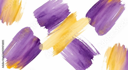 Violet & Ochre Brushstrokes: A Symphony of Color