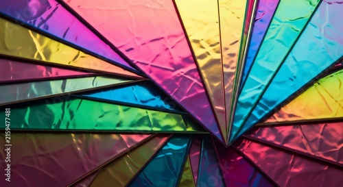 Prismatic Fanfare: A Kaleidoscope of Shimmering Hues