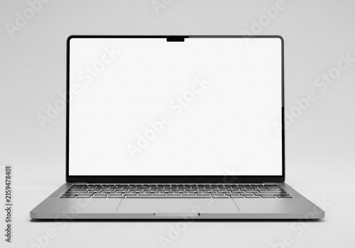 Sleek Silhouette: A Minimalist Laptop Renders in Crisp Detail