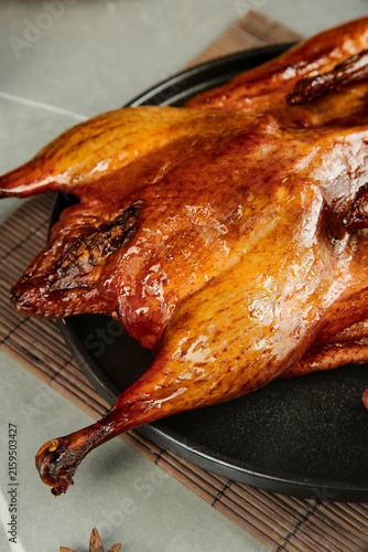 Chinese Waxed Goose Five Spice Marinade Air Dried Traditional Anhui Cuisine Golden Brown Roasted Duck