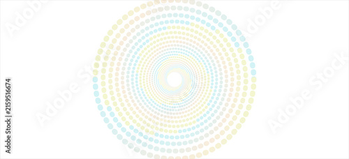 Obraz na plátne Colorful radial gradient ring with dynamic motion lines expressing energy and acceleration