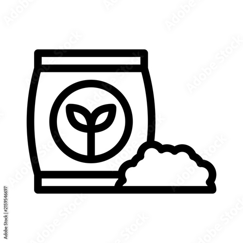 Fertilizer line icon