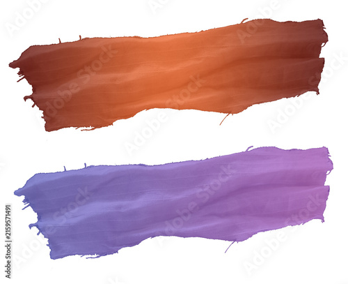 Colorful Gradient Fabric Ribbon Banner Set,  Collection, Gradient Fabric Stroke Banner Set
