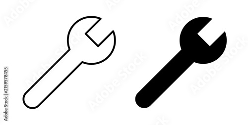 Wrench icon for creative designs