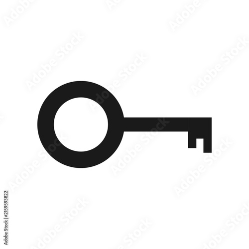 Classic Key Outline Vector Icon for UI/UX Designers and Software Developers Building Security and Login Systems

