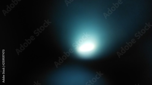 Cinematic Spotlight Beam with Dreamy Glow, Mysterious Dark Bokeh and Luxury Light Motion