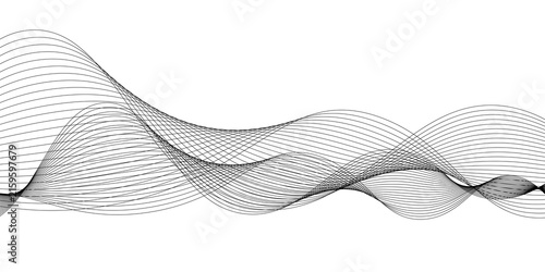 Fotografie Abstract wave element for design