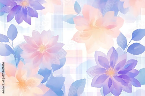 Soft pastel floral background