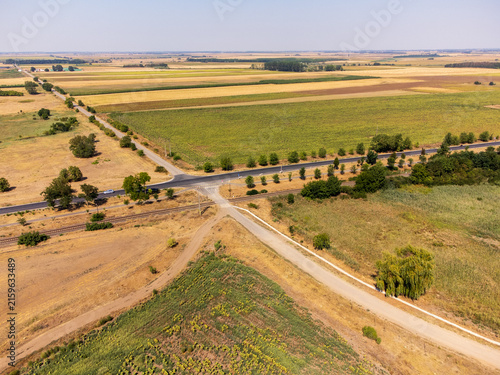 Foto A striking drone photo series capturing the stark reality of climate change on t