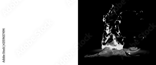Foto Dramatic campfire burning in the dark, glowing bonfire flames on black backgroun