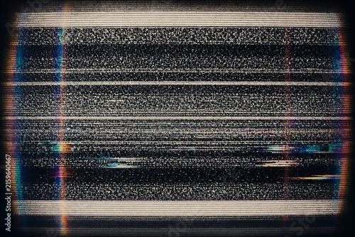 TV background noise no picture signal