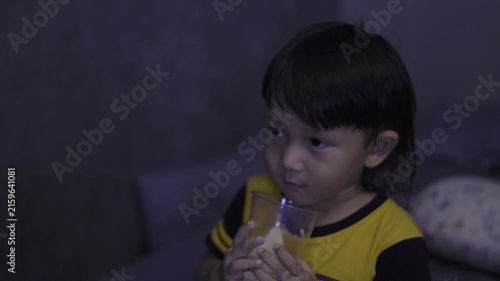 Toddler Eating Fresh Apple As Healthy Snack