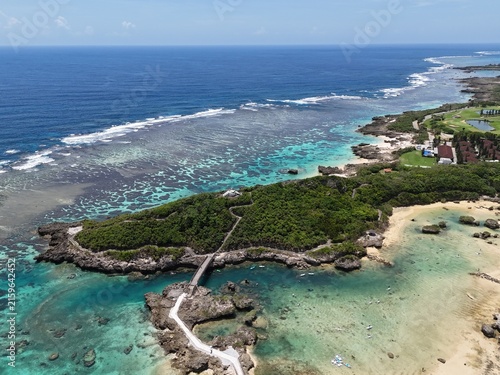 真夏の宮古島 イムギャーマリンガーデン 高解像度ドローンフォト素材 商業広告・観光PR壁紙用