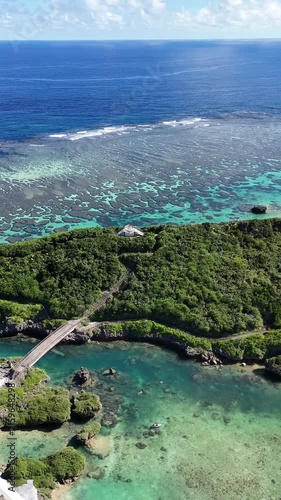 夏の絶景宮古島 イムギャーマリンガーデン 縦型HDドローン映像 SNS広告・Vlogバックグラウンド