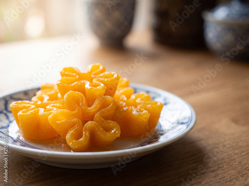 Thai desserts have a sweet and delicious taste.