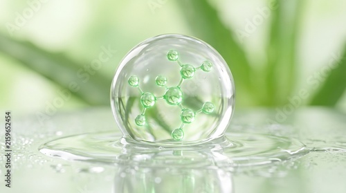 water drop on green leaf