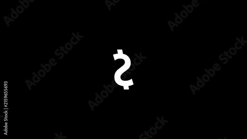 Animated Dollar Sign Symbol Loop: Money animation
