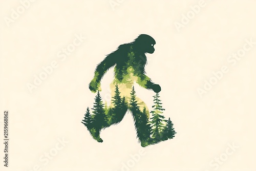 Forest spirit amidst the trees