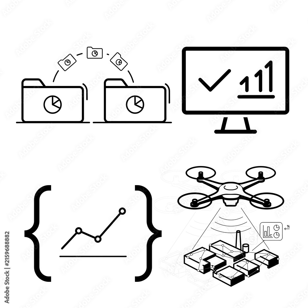 Naklejka premium Math fraction one third and square root of eleven icons set