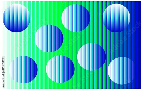 Fotografie Abstract scientific data visualization showing phase fringes and circular patter