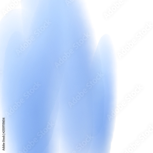 Abstract soft blue watercolor texture background with white copy space