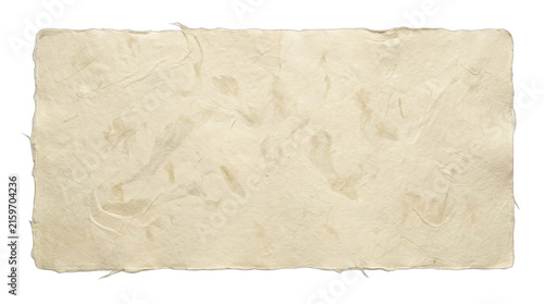 Canvastavla Rough textured parchment paper with torn edges during soft studio lighting conce
