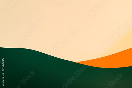 Serene sunset over rolling hills