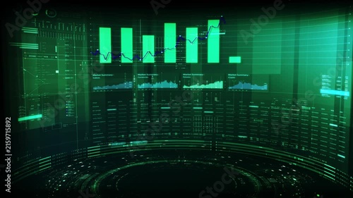 Futuristic global financial data visualization, world map and digital globe with candlestick chart, stock trading analytics, forex market dashboard, fintech infographic, big data interface