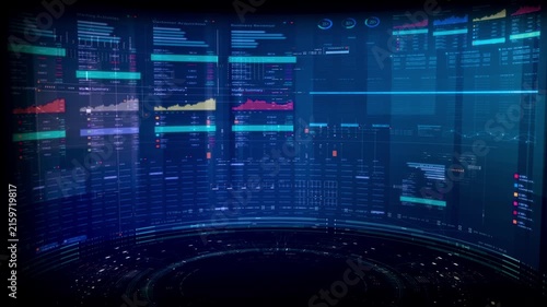Futuristic global financial data visualization, world map and digital globe with candlestick chart, stock trading analytics, forex market dashboard, fintech infographic, big data interface