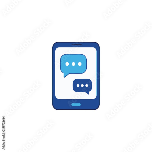AI Chatbot Digital Assistant Flat Vector Illustration