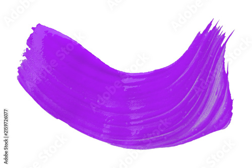 Shiny purple brush watercolor painting isolated on transparent background. watercolor png
