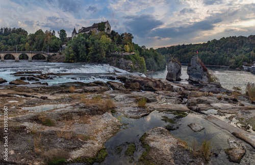 The Rhine Falls in Switzerland, the biggest waterfall in Europe, reached record-low levels in the summer 2026 as a result of the persistent drought, leaving prominent rocks completely exposed.
