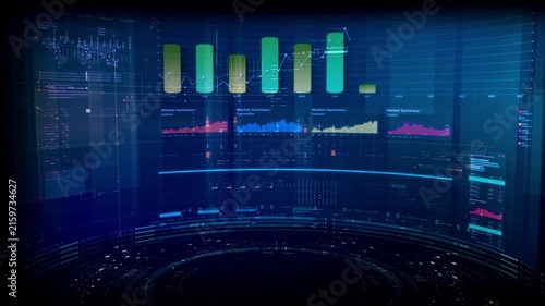 Futuristic global financial data visualization, world map and digital globe with candlestick chart, stock trading analytics, forex market dashboard, fintech infographic, big data interface