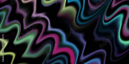 Obraz na plátně Striped zebra vector pattern seamless with multicolored hologram rainbow stripes