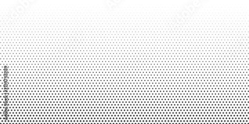 Halftone vector texture of gradient geometric black diamonds. Seamless fading pattern. Abstract technological soft transition for background and backdrop. Gradient transition lattice