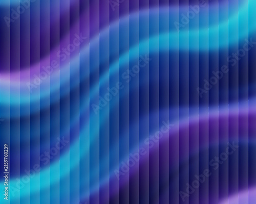 Modern futuristic dark blue background featuring vertical lines texture and neon purple light waves
